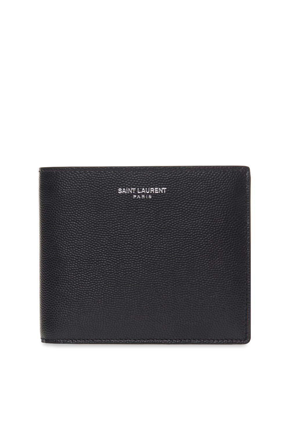 Saint Laurent - Black & Glitter Embossed Leather Card Case